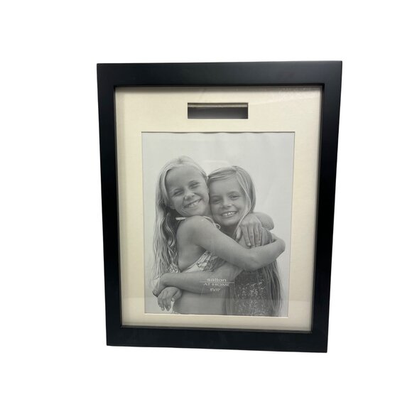 Black Wooden Picture Frames 11x14 & 8x10 With Double Mat & Single Mat Variations - Picture 2 of 6